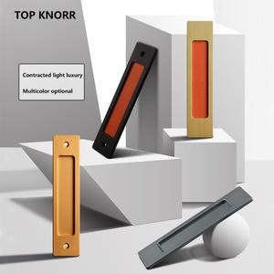 비펀칭 도어 핸들 유리 슬라이딩 주방 개방형 원형 간단한 양면 페이스트