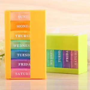 간편 일주일 알약케이스 휴대용 약수납 영양제서랍 LJz9+2Cvs