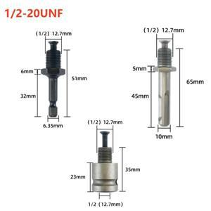 드릴 척 퀵 체인지 어댑터 1/2-20UNF 3/8-24UNF 나사 임팩트 렌치 변환 SDS-Plus 육각 소켓 사각형 암