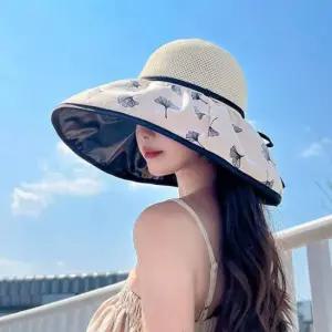 여성 외출 휴양지 나들이 외출 모자 암막 코팅 버킷햇