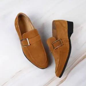 남성 빅사이즈 버클 포인트 로퍼 고급 구두 3컬러