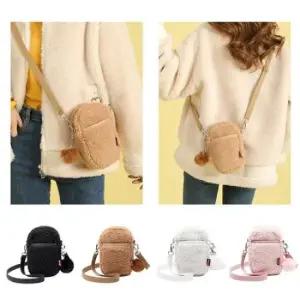 양털 핸드폰 미니 크로스백 FA833 4COR