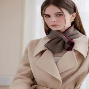 4컬러 투톤 컬러 포인트 데일리 간편 홀 쁘띠 머플러