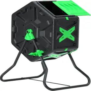 스퀴즈 마스터 경량 텀블링 퇴비통-싱글 챔버 퇴비 텀블러 18.5갤런/70L