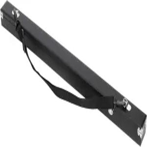 (2) 조절 가능한 어깨끈이 있는 바이올린/비올라/첼로 보우 두 개용 MI VI 클래식 가죽 케이스 강력한 래치