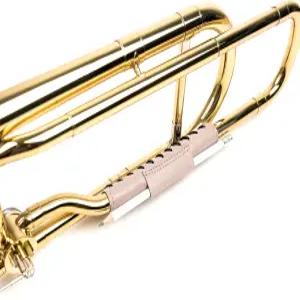 트롬본 넥 프로텍터 - 안전한 착용감을 갖춘 내구성 있는 가죽 스웨트 가드 황동 악기 액세서리(베이지)