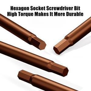 육각 소켓 스크루 드라이버 소형 렌치 6각형 스타 세트 도구 확장 스트레이트 핸들 H2.5/4mm