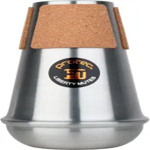 Protec ML205 리버티 베이스 트롬본/프렌치 혼 알루미늄 연습 음소거