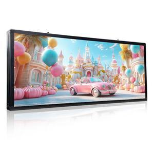 르바첸플 프로그래머블 LED 표지판, P6 스크롤은 맞춤형 스포츠 티커 디지털 디스플레이 보드 표지판 메시지 비즈니스 레스토랑용 전자 메뉴 매장 표지판(40