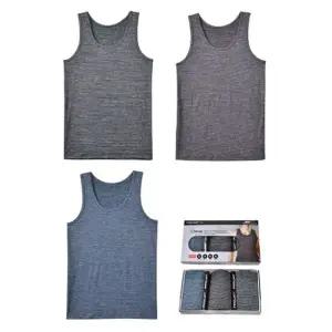 (폴밋) 스트라이프 편안한 남성 런닝 3매입 남성런닝