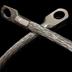 50mm2 자동차 접지 와이어 배기관 리드 정적 15cm 길이 머플러 M10 터미널이있는