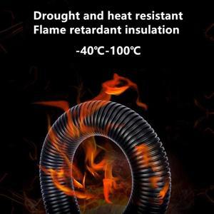 7.5mm-34.5mm PP 절연 골판지 파이프 와이어 호스 스레딩 플라스틱 보호 슬리브