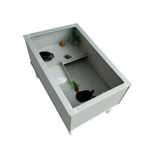 거북이 사육장 어항 배수 이동식 상자 배수 바퀴 플라스틱 가정용수족관 장치 배수없음