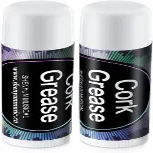 톤디아모 2피스 클라리넷 플루트용 코르크 그리스 색소폰 플루트 용품용 윤활유 튜브 청소 및 관리 제품