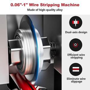 수동 와이어 스트리핑 기계 게이지 0.06-1 인치 스크랩 구리 재활용을위한 필러 도구