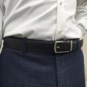 [패션] 페이크 핀버클 가죽 자동벨트 블랙