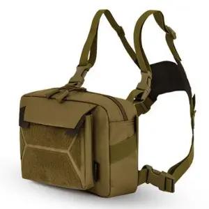 [패션] 아웃도어 밀리터리 가슴 가방 남성 운동 체스트백 앞가방 바이크 체스트가방 앞으로매는