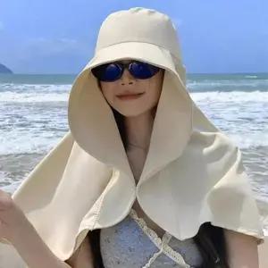 [패션] 햇빛가리개모자 넓은 와이드챙 비치웨어 모자 바캉스모자 여성모자