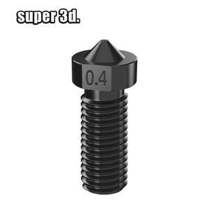 화산 노즐 경화 강철 0.4/0.6/0.8/1.0mm 1.75mm M6 Anycubic/Artillery/FLSUN 3D 프린터 핫 엔드 용 고온