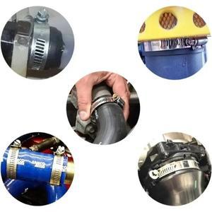 스테인레스 스틸 스크류 밴드 호스 클램프 조정 가능한 수도꼭지 물 파이프 패스너 자동차 연료 튜브 웜