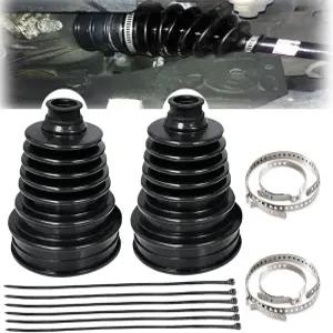 스테인리스 스틸 클램프 4개 포함 2PCS CV 부츠 케이블 타이 6개 방수 및 방진 실리콘 액슬 수리 키트 범용