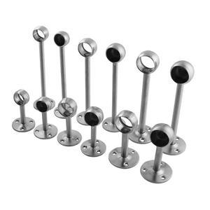 옷장 커튼 천으로 막대 좌석 라운드 튜브 브래킷 가정용 가구 하드웨어에 대한 두꺼운 스테인레스 플랜지