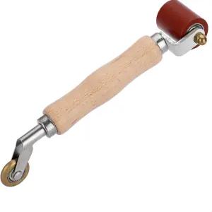 Sumnacon 2 in 1 용접 핸드헬드 롤러 40mm 실리콘 솔기 및 6mm 내부 모서리 황동 페니 PVC/TPO/EPDM 플라이