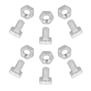 야외 식물 원예 온실용 Fdit 50개 알루미늄 M6X12 볼트+50개 M6 너트 도구 액세서리 세트
