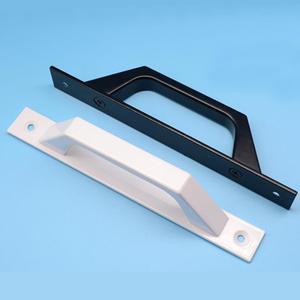 1pcs 알루미늄 압출 프로파일, 나무 문 손잡이, 구멍 거리 175mm 대 한 검정 흰색 합금