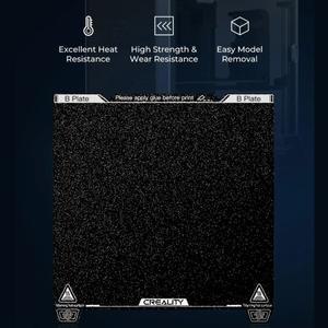 Creality K1/K1 MAX PEI 시트 3D 프린터용 자기 스티커가 없는 유연한 스프링 강철 플랫폼 빌드 플레이트