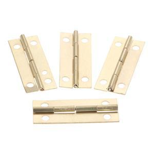 12 개 42x17mm 골동품 골드 캐비닛 도어 가구 경첩 보석 나무 상자, 수하물 장식 피팅 나사 포함