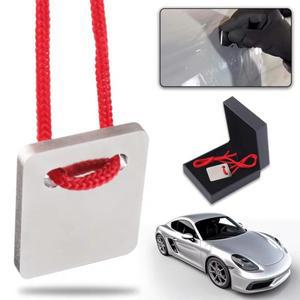 자동차 페인트 스크래퍼 스테인리스 스틸 수리 도구 휴대용 스프레이 랜야드 및 케이스 포함