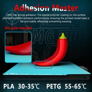 밤부랩 P2S/P1S/P1P/X1C/X1E/A1 3D 프린터용 글레이셔 257x257mm 빌드 플레이트, 양면 탈착식 표면 플랫폼