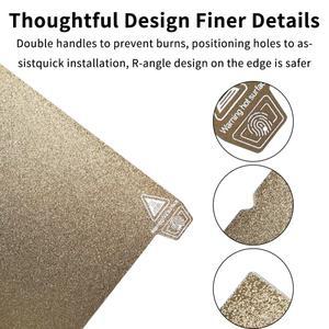 Creality K1/K1 MAX Ender 3 S1 Pro S1/5 강판 질감용 PEI 시트 스프링 Buid 플레이트 Smooth PEl