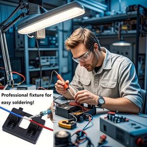 핫 전문가용 스프링 로드 와이어 납땜 클램프 조절 가능한 휴대용 홀더, 스테이션용, 빠른 및 릴리스