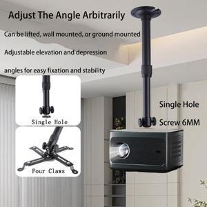 Thinyou 20cm 유니버설 팬틸트 프로젝터 브래킷 행거 조절 가능한 천장 마운트 벽 홀더 스탠드