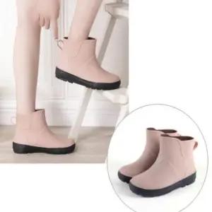 가벼운장화 4컬러 무광 발목라인 성인 여름 장마 키높이 레인부츠