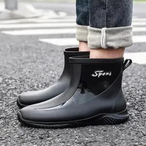레인 부츠 남성 장화 방수 블랙 가벼운 편한 신발