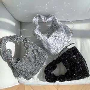 포올 스팽글 셔링 토트백 FA774 3color