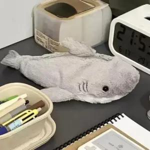 느낌상점 상어필통 인형필통 동물 조스 펜 수납 파우치