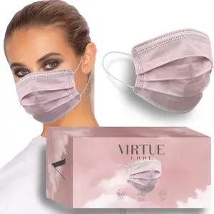 이동 중에도 곡선형 마스크에 대한 미덕 코드 부드러운 3겹 컴포트 50개 일회용 마스크