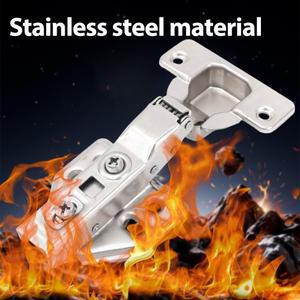 냉간 압연 강철 캐비닛 도어 힌지 유압 댐퍼 버퍼 소프트 클로즈 주방 가구 하드웨어 숨겨진 나사 포함