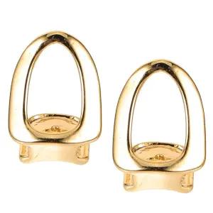 힐리브드 구리 금속 그릴 2개 골드 코스프레 싱글 토캡 황금 장식 보석