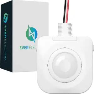 에버렉트릭스 단일 팩 천장 점유 모션 센서 패시브 적외선 기술 하이 베이 픽스처 마운트 360도 유선