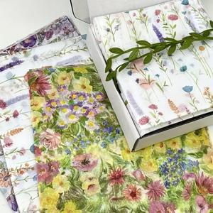 10pcs 티슈 페이퍼 스노우 배 종이 선물 포장지 꽃 꽃다발 DIY 수제 결혼식 발렌타인 데이