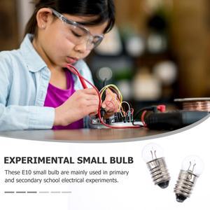 실용적인 원형 소형 전구, 물리 실험실 DIY 전기 실험, 3.8V 비드 블루벨, E10