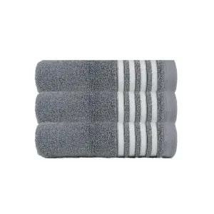 아트미즈 호텔타올 파인라인 국내생산 30수 180g 먼지없는수건 포크 그레이 3장