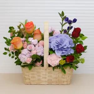 이지플라워 꽃바구니 사랑하니까 생일 기념일 고백 축하 선물 꽃배달