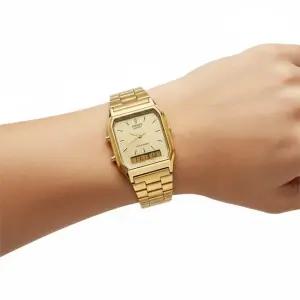 AQ-230GA-9DHDF AQ-230GA-9D) 아날로그 디지털 스퀘어 빈티지 레트로 공용 메탈시계