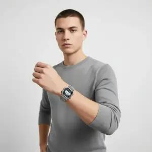 A168WGG-1ADF A168WGG-1A) 디지털 스퀘어 빈티지 레트로 공용 메탈시계